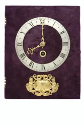 The dial, signature, chapter-ring and hands of a table clock